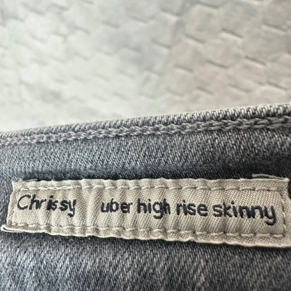 Citizens of Humanity Chrissy Uber High Rise Skinny Jeans Gray Wash Sz‎ 26 Grunge